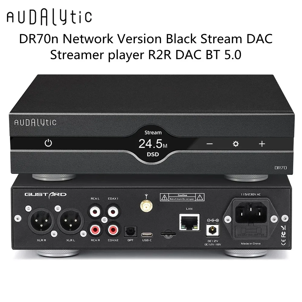 Audalytic DAC-DR70N DAC-DR70 Network Streaming Decoder Discrete R2R Bluetooth Network Bridge
Audalytic DAC-DR70N DAC-DR70 Network Streaming Decoder Discrete R2R Bluetooth Network Bridge