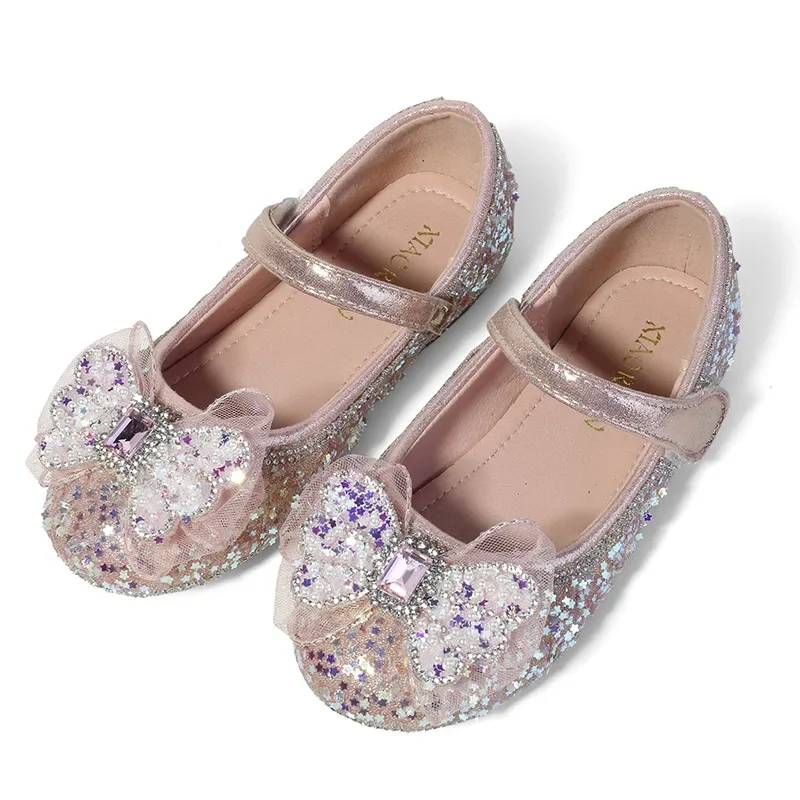 Children's Leather Shoes Sequins Fashion Sweet Ballet Flats for Girls Spring Autumn Versatile Kid Versatile Wedding Single Shoes
Children's Leather Shoes Sequins Fashion Sweet Ballet Flats for Girls Spring Autumn Versatile Kid Versatile Wedding Single Shoes