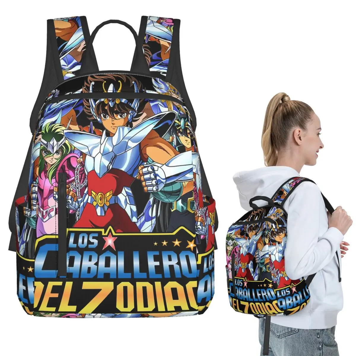Knights Of The Zodiac Saint Seiya Backpack Student BookBag Children School Bag Laptop Shoulder Bags Men Women
Knights Of The Zodiac Saint Seiya Backpack Student BookBag Children School Bag Laptop Shoulder Bags Men Women