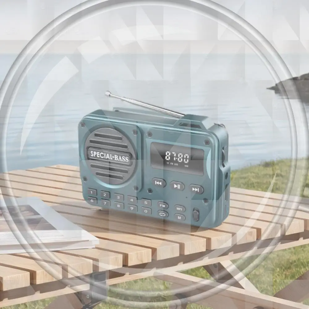 Portable Radio with Spearker 2000mAh Battery Powered Radio Bluetooth-Compatible/TF Small Digital Radio Rechargeable for Gym
Portable Radio with Spearker 2000mAh Battery Powered Radio Bluetooth-Compatible/TF Small Digital Radio Rechargeable for Gym