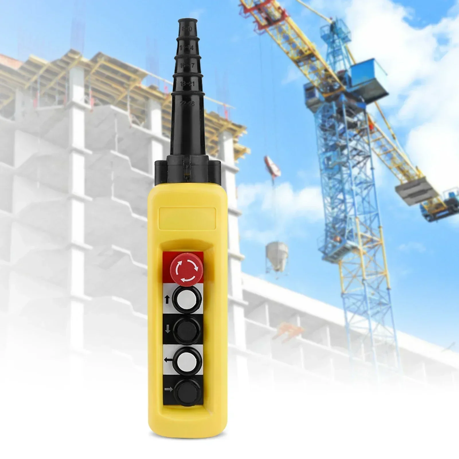 Crane Chain Hoist Push Button Switch Lifting Pendant Controller 4 Buttons
Crane Chain Hoist Push Button Switch Lifting Pendant Controller 4 Buttons