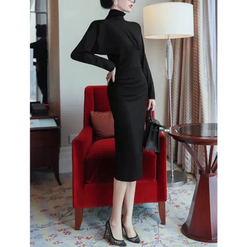 2024 Dress for Autumn and Winter Women Super Revealing Figure Slim Fit Hip Hugging Skirt Standing Collar Waist Cinching Skirt
2024 Dress for Autumn and Winter Women Super Revealing Figure Slim Fit Hip Hugging Skirt Standing Collar Waist Cinching Skirt