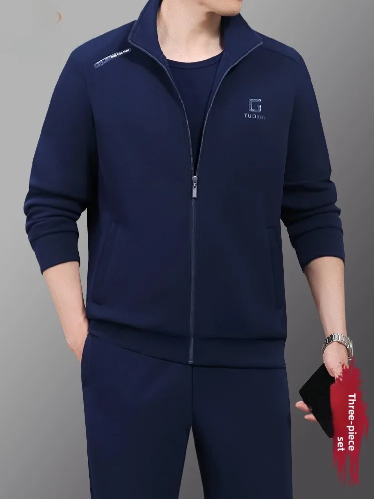 Костюм спортивный Pierre Cardin для мужчин, весна-осень, повседневный комплект из двух предметов, свободная верхняя одежда для мужчин среднего и старшего возраста
Костюм спортивный Pierre Cardin для мужчин, весна-осень, повседневный комплект из двух предметов, свободная верхняя одежда для мужчин среднего и старшего возраста