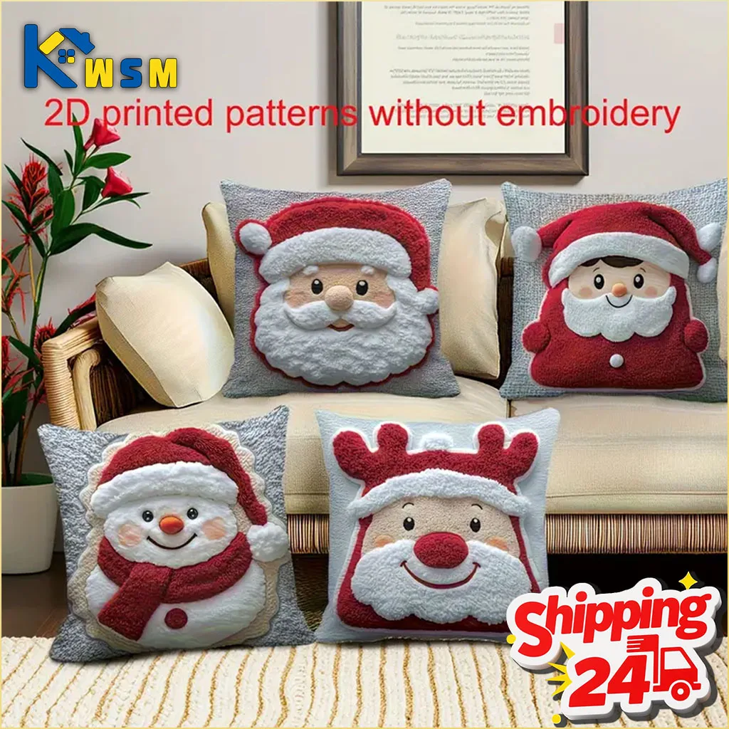 1-10PCS Christmas Pillow Cover Snowman and Reindeer Digital Print Sofa Cushion for Home Office and Living Room Holiday Decor
1-10PCS Christmas Pillow Cover Snowman and Reindeer Digital Print Sofa Cushion for Home Office and Living Room Holiday Decor