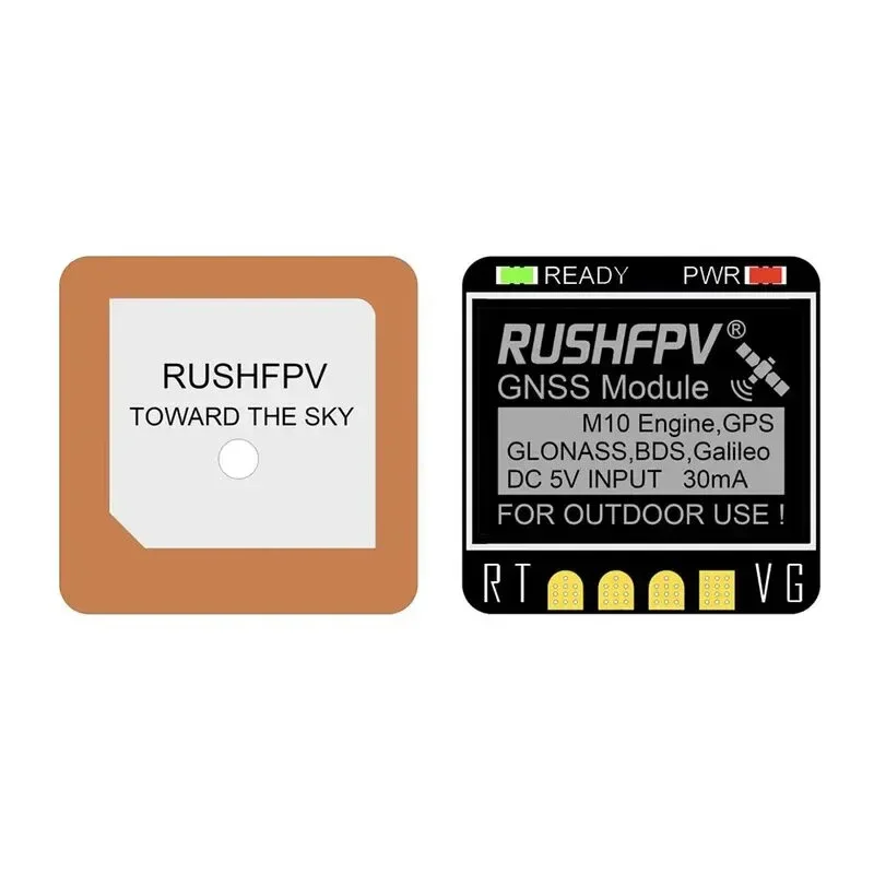 RUSHFPV GNSS Pro Mini Micro M10 GPS Module 10HZ Rate Built-in Ceramic Antenna for RC FPV Freestyle Drone DIY Parts
RUSHFPV GNSS Pro Mini Micro M10 GPS Module 10HZ Rate Built-in Ceramic Antenna for RC FPV Freestyle Drone DIY Parts
