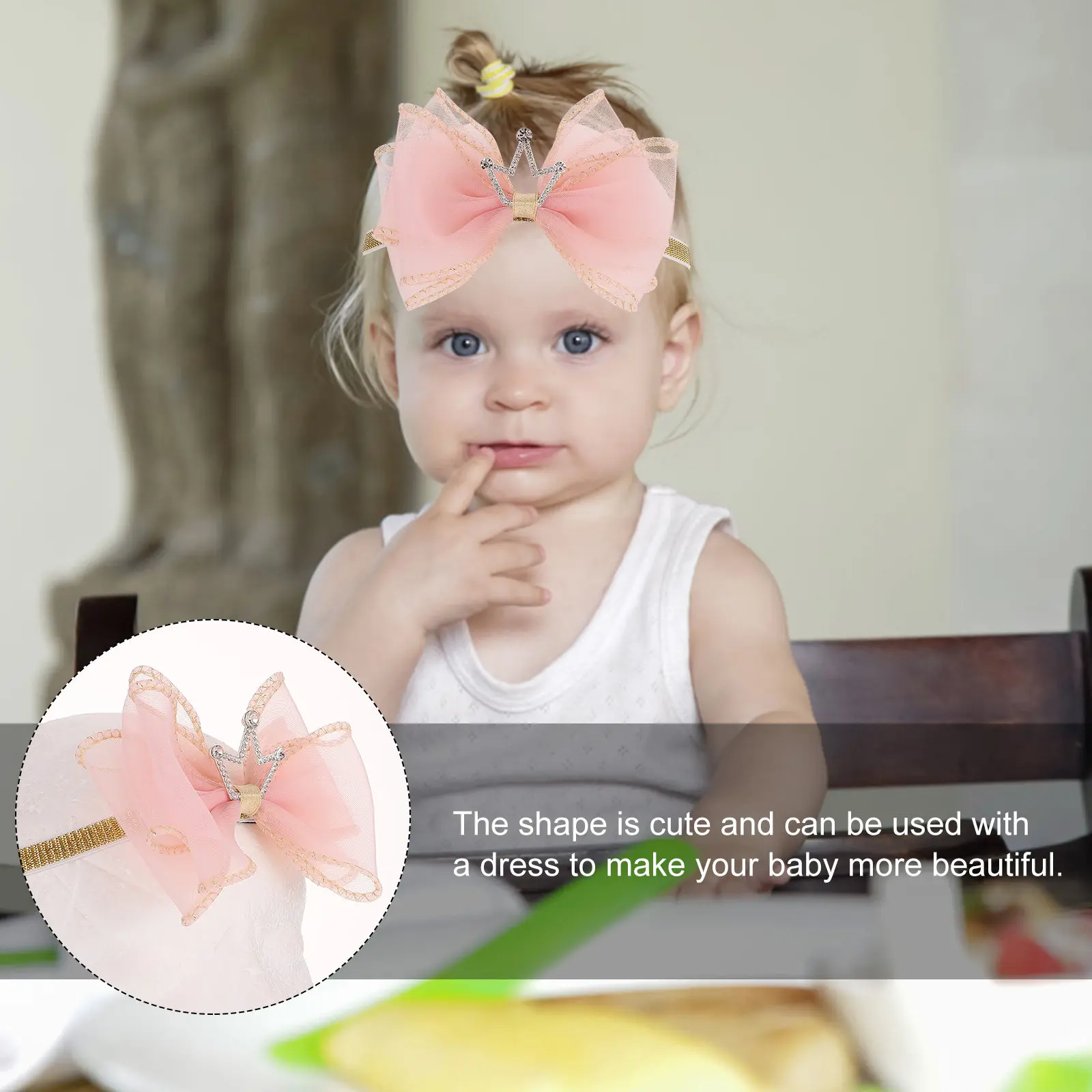 2Pcs Baby Crown Hairband Headband Newborn Infant Photo Headdress for Birthday Party Christmas Baby Girl Hair Accessory
2Pcs Baby Crown Hairband Headband Newborn Infant Photo Headdress for Birthday Party Christmas Baby Girl Hair Accessory