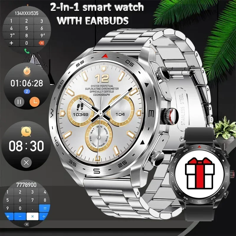 2024 New Mens Smartwatch TWS Bluetooth Headset Combo 156 Inch HD Display IP67 Waterproof Heart Rate Monitor Stylish
2024 New Mens Smartwatch TWS Bluetooth Headset Combo 156 Inch HD Display IP67 Waterproof Heart Rate Monitor Stylish