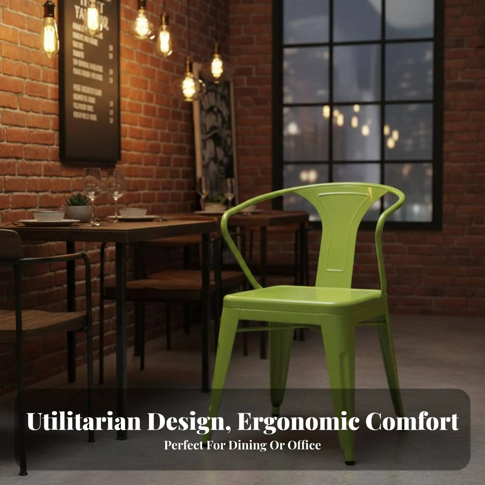 Utilitarian Armchair With Armrests Metal Chair Supportive Spine Supportrest Easy to Clean for Interior Designers, Restaurant
Utilitarian Armchair With Armrests Metal Chair Supportive Spine Supportrest Easy to Clean for Interior Designers, Restaurant