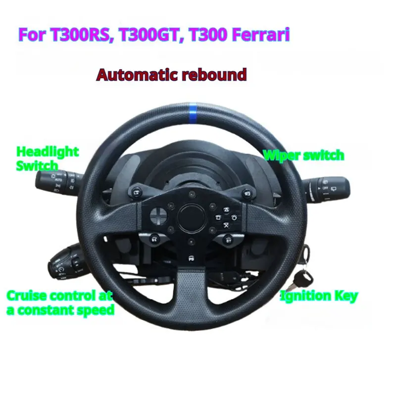 Horned Cat Racing Simulator Steering Wheel Euro/American Truck Turn Signal Wiper Automatic Rebound Ignition Switch for T300
Horned Cat Racing Simulator Steering Wheel Euro/American Truck Turn Signal Wiper Automatic Rebound Ignition Switch for T300