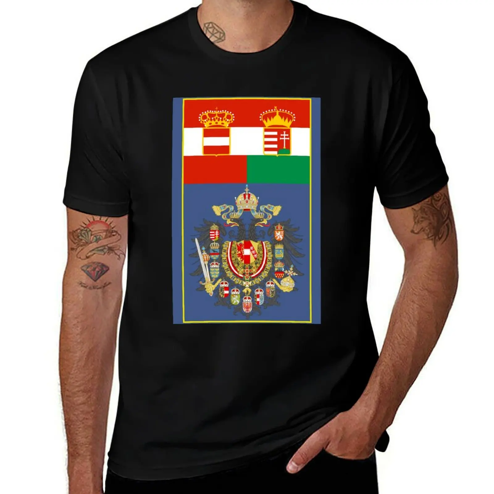Austro-Hungary Flag and Coat of arms T-Shirt croswit shirt man valentines clothes Man t-shirt anime shirts men
Austro-Hungary Flag and Coat of arms T-Shirt croswit shirt man valentines clothes Man t-shirt anime shirts men