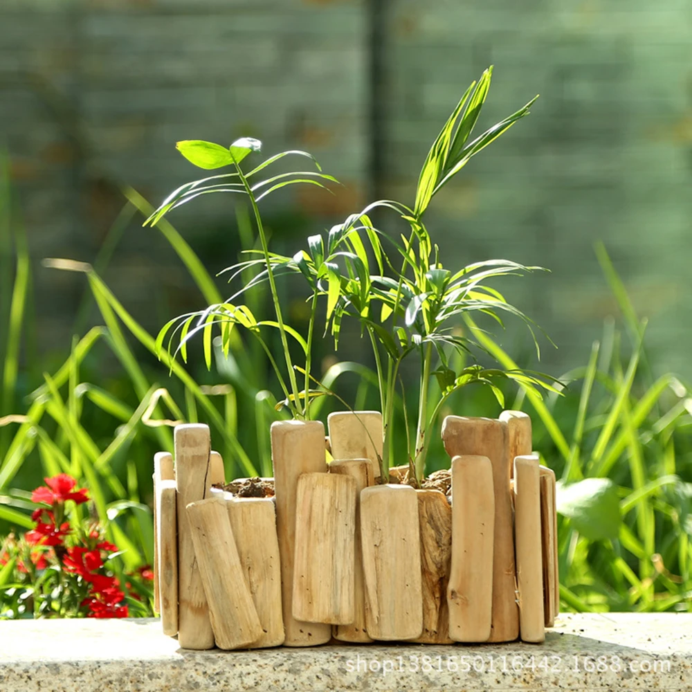 Flowerpot ornaments garden flowerbeds tabletop potted plants flowerpots hand-made wooden crafts
Flowerpot ornaments garden flowerbeds tabletop potted plants flowerpots hand-made wooden crafts