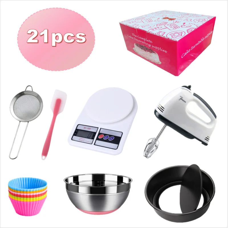 Электрический венчик для яиц Cake21Set, противень для выпечки с живой дном, сито для муки, электронные весы для чашек для маффинов, костюм для выпечки
Электрический венчик для яиц Cake21Set, противень для выпечки с живой дном, сито для муки, электронные весы для чашек для маффинов, костюм для выпечки