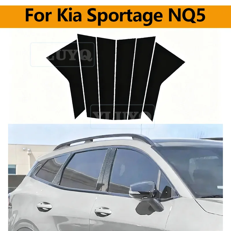 6Pcs for Kia Sportage NQ5 2022-2024 Car Polished Pillar Posts Door Window Trim Cover Moulding Fit B C Column Pillars Sticker
6Pcs for Kia Sportage NQ5 2022-2024 Car Polished Pillar Posts Door Window Trim Cover Moulding Fit B C Column Pillars Sticker
