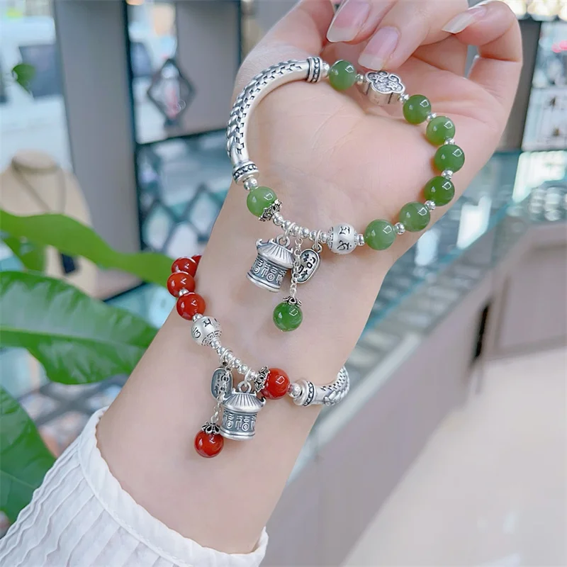 Sterling Silver Bracelet S925 For Woman Female Girl Original Manual Lovers Retro Style Popular Gift Fashion Boutique Jewelry
Sterling Silver Bracelet S925 For Woman Female Girl Original Manual Lovers Retro Style Popular Gift Fashion Boutique Jewelry