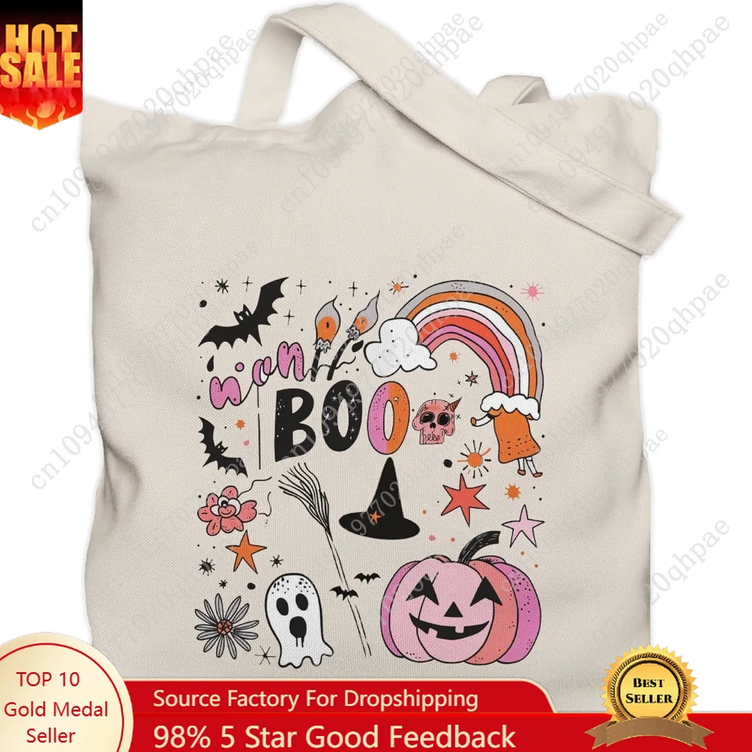 Halloween Tote Bag for Women, Fall Bag Gifts, 13.8x13.8 inch
Halloween Tote Bag for Women, Fall Bag Gifts, 13.8x13.8 inch
