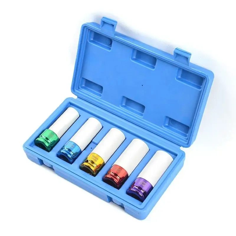 3/5pcs for Car 15mm 17mm 19mm 21mm 22mm Alloy Thin Wall Wheel Nut Deep Impact Sleeve Drive Set Gift Box To Repair Kit Wrench
3/5pcs for Car 15mm 17mm 19mm 21mm 22mm Alloy Thin Wall Wheel Nut Deep Impact Sleeve Drive Set Gift Box To Repair Kit Wrench