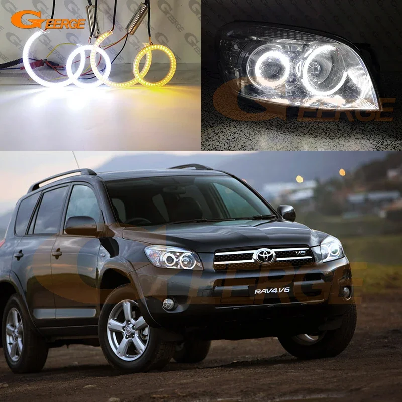 For Toyota Rav 4 Rav4 III 2005 2006 2007 2008 Ultra Bright A/W Switchback DRL Turn Signal LED Angel Eyes Kit Halo Rings
For Toyota Rav 4 Rav4 III 2005 2006 2007 2008 Ultra Bright A/W Switchback DRL Turn Signal LED Angel Eyes Kit Halo Rings