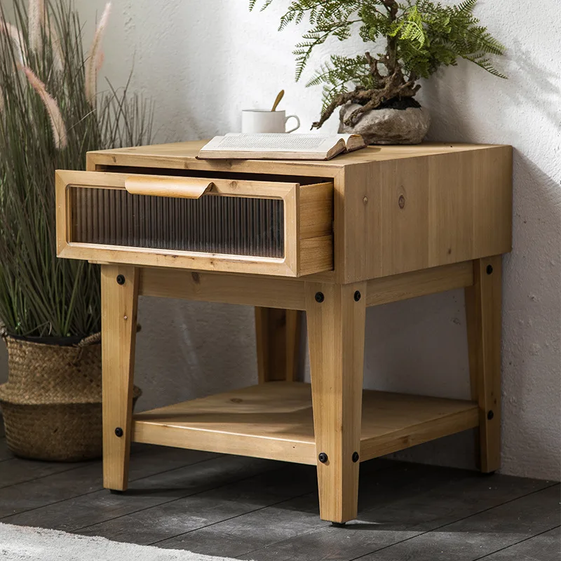 Log style small fresh bedside table living room sofa drawer sideboard afternoon tea small squaretable Japanese retro bedside ta
Log style small fresh bedside table living room sofa drawer sideboard afternoon tea small squaretable Japanese retro bedside ta