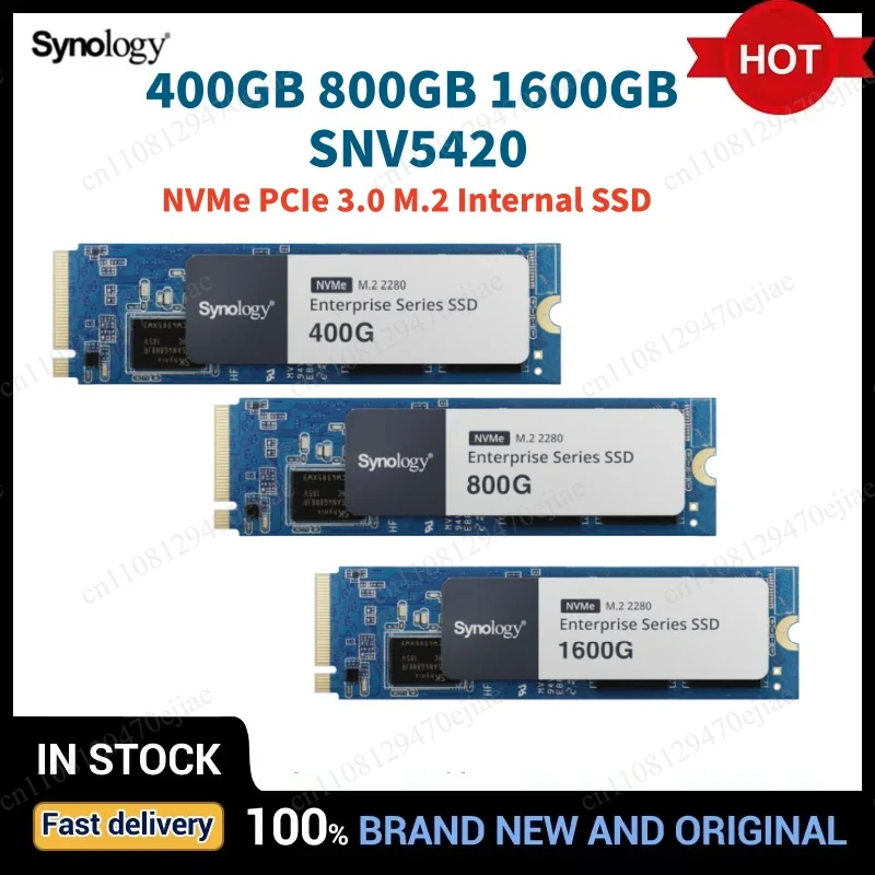 Synology SNV5420 400GB/800GB/1600GB NVMe PCIe 3.0 M.2 SSD - Internal Solid State Drive for NAS
Synology SNV5420 400GB/800GB/1600GB NVMe PCIe 3.0 M.2 SSD - Internal Solid State Drive for NAS