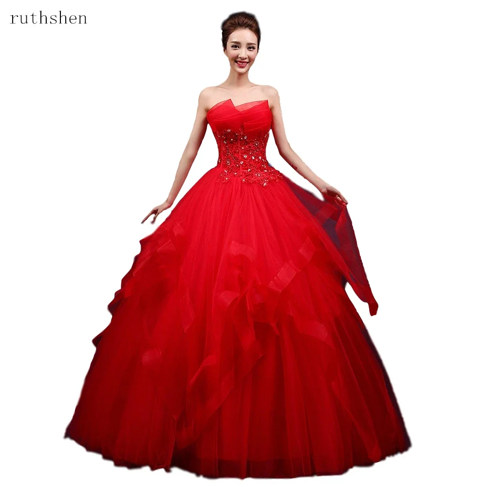 2025 Red Ball Gown Strapless Tulle Appliques Quinceanera Dresses Sleeves Robe De Bal 15 Sweet Sixteen Debutante Gowns Customized
2025 Red Ball Gown Strapless Tulle Appliques Quinceanera Dresses Sleeves Robe De Bal 15 Sweet Sixteen Debutante Gowns Customized