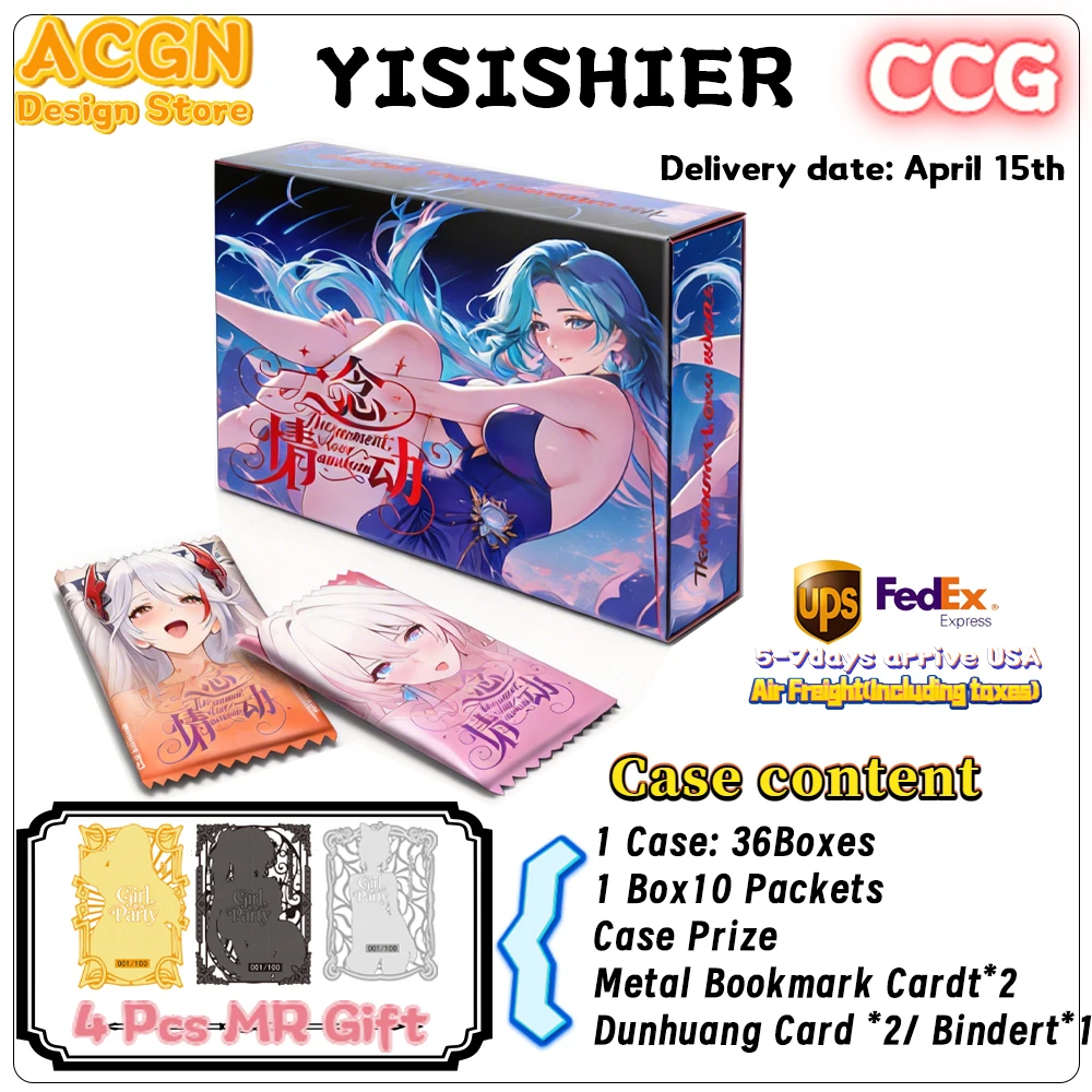Wholesale Yisishier The Moment Love Awakers Goddess Story Cards Rare Cherish Series Anime TCG CCG Waifu Girls Collection Cards
Wholesale Yisishier The Moment Love Awakers Goddess Story Cards Rare Cherish Series Anime TCG CCG Waifu Girls Collection Cards