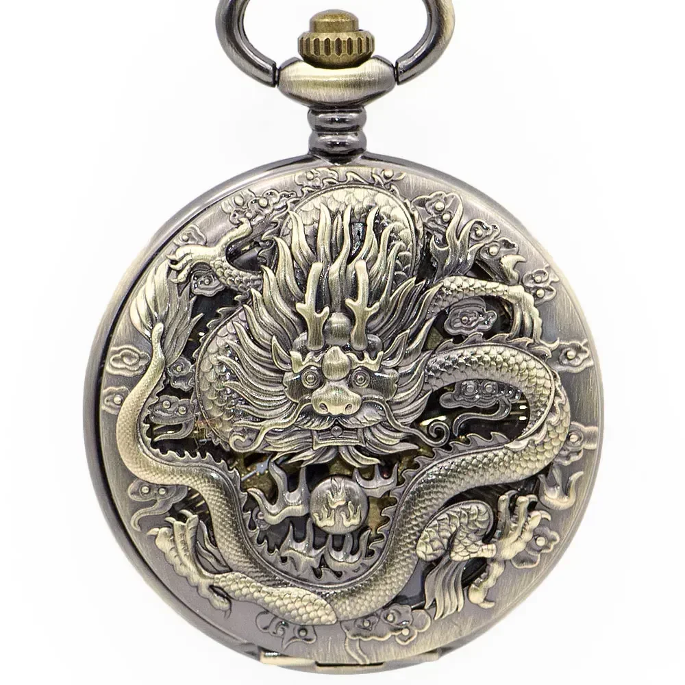 NEW Drop Shipping Fashion Mens Pocket Watches Mechanical Hand Wind Casual Fob Watch Dragon Logo Carving Mens Gift Watches
NEW Drop Shipping Fashion Mens Pocket Watches Mechanical Hand Wind Casual Fob Watch Dragon Logo Carving Mens Gift Watches