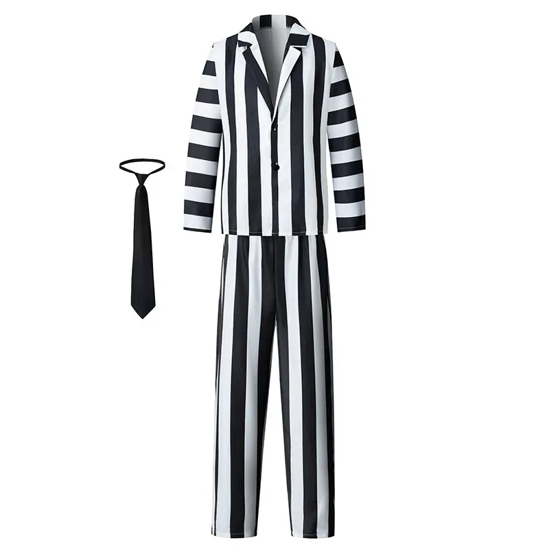 Explosive Hades Master Beetle Juice Beetle Juice 2 Adult Black and White Pattern Role Playing Costume
Explosive Hades Master Beetle Juice Beetle Juice 2 Adult Black and White Pattern Role Playing Costume