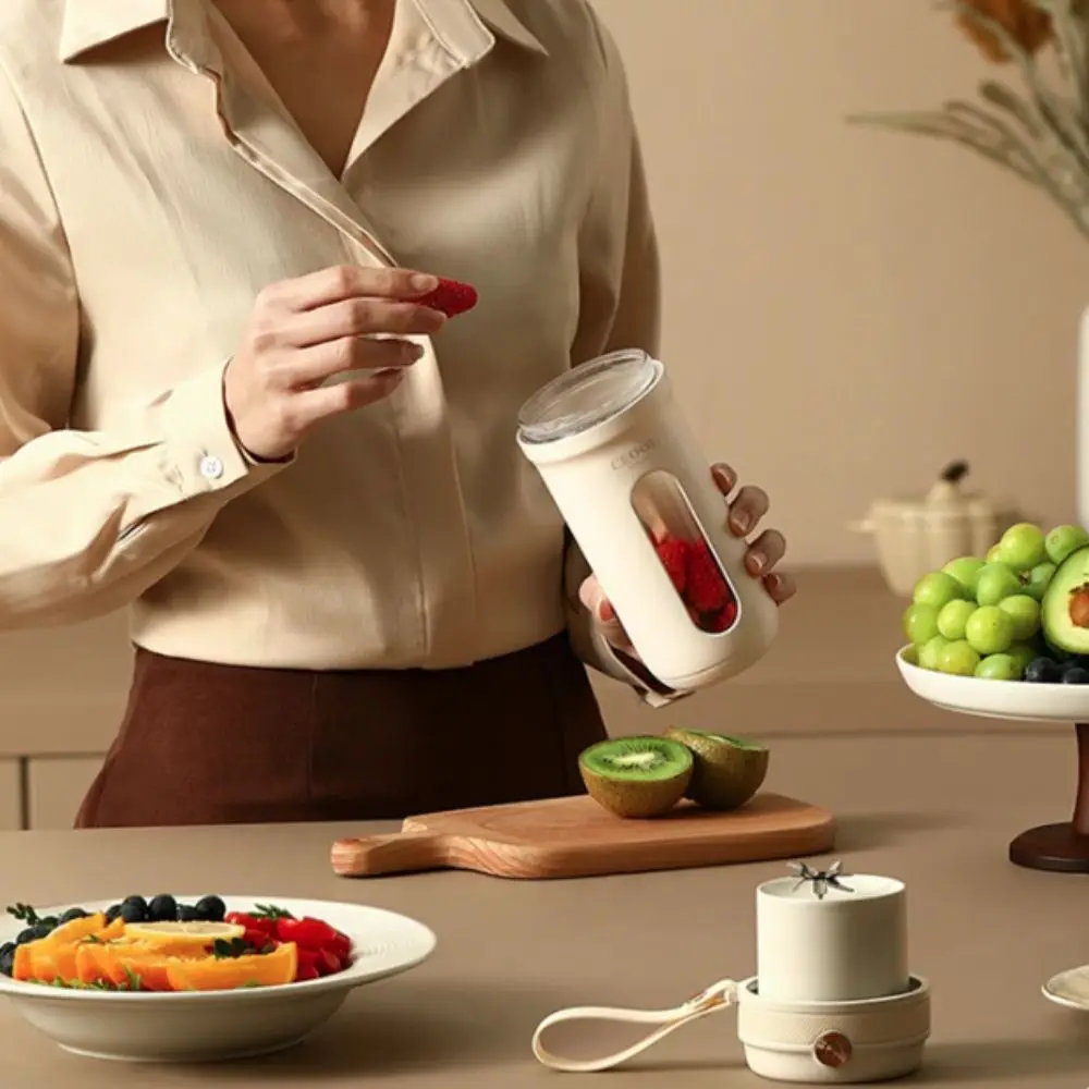 4/10 Blades Fruit Blender Cup USB Rechargeable 350ML Electric Juicer Cup with Detachable Straw Mini Ice Crusher Office
4/10 Blades Fruit Blender Cup USB Rechargeable 350ML Electric Juicer Cup with Detachable Straw Mini Ice Crusher Office