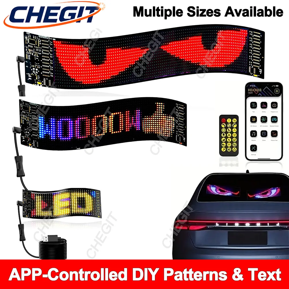 Demon Eyes Car LED Logo APP LED Matrix Pixel Panel Night Light DIY Programmable Flexible LED Display for Car Truck Accessories
Demon Eyes Car LED Logo APP LED Matrix Pixel Panel Night Light DIY Programmable Flexible LED Display for Car Truck Accessories