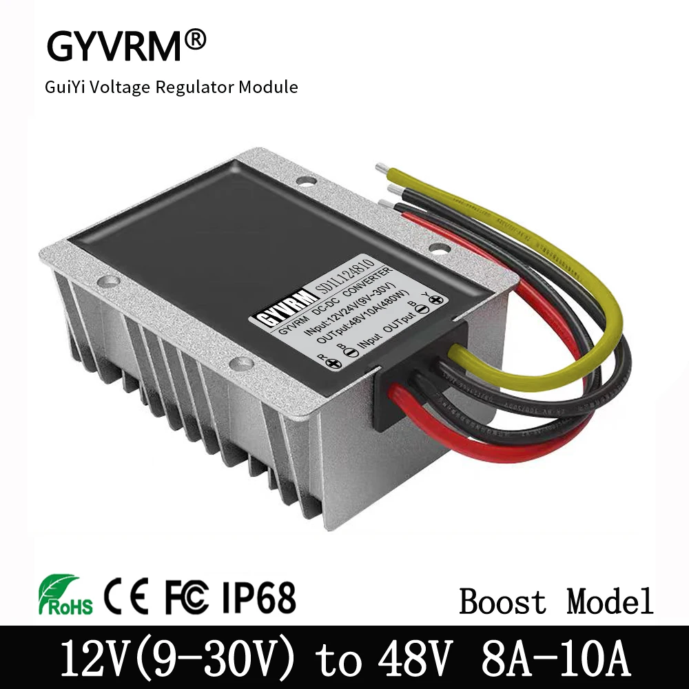 Boost Module 12V24V(9-30V) to 48V 10A Reliable Step Up DC DC Converter 12 Volt to 48 Volt Boost DC-DC Voltage Regulator CE RoHS
Boost Module 12V24V(9-30V) to 48V 10A Reliable Step Up DC DC Converter 12 Volt to 48 Volt Boost DC-DC Voltage Regulator CE RoHS