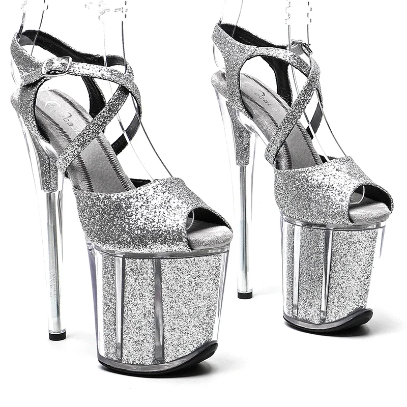 Leecabe 20cm/ 8inches Glitter Upper New Fashion trend platform high heel sandals stripper heel pole dance shoes
Leecabe 20cm/ 8inches Glitter Upper New Fashion trend platform high heel sandals stripper heel pole dance shoes