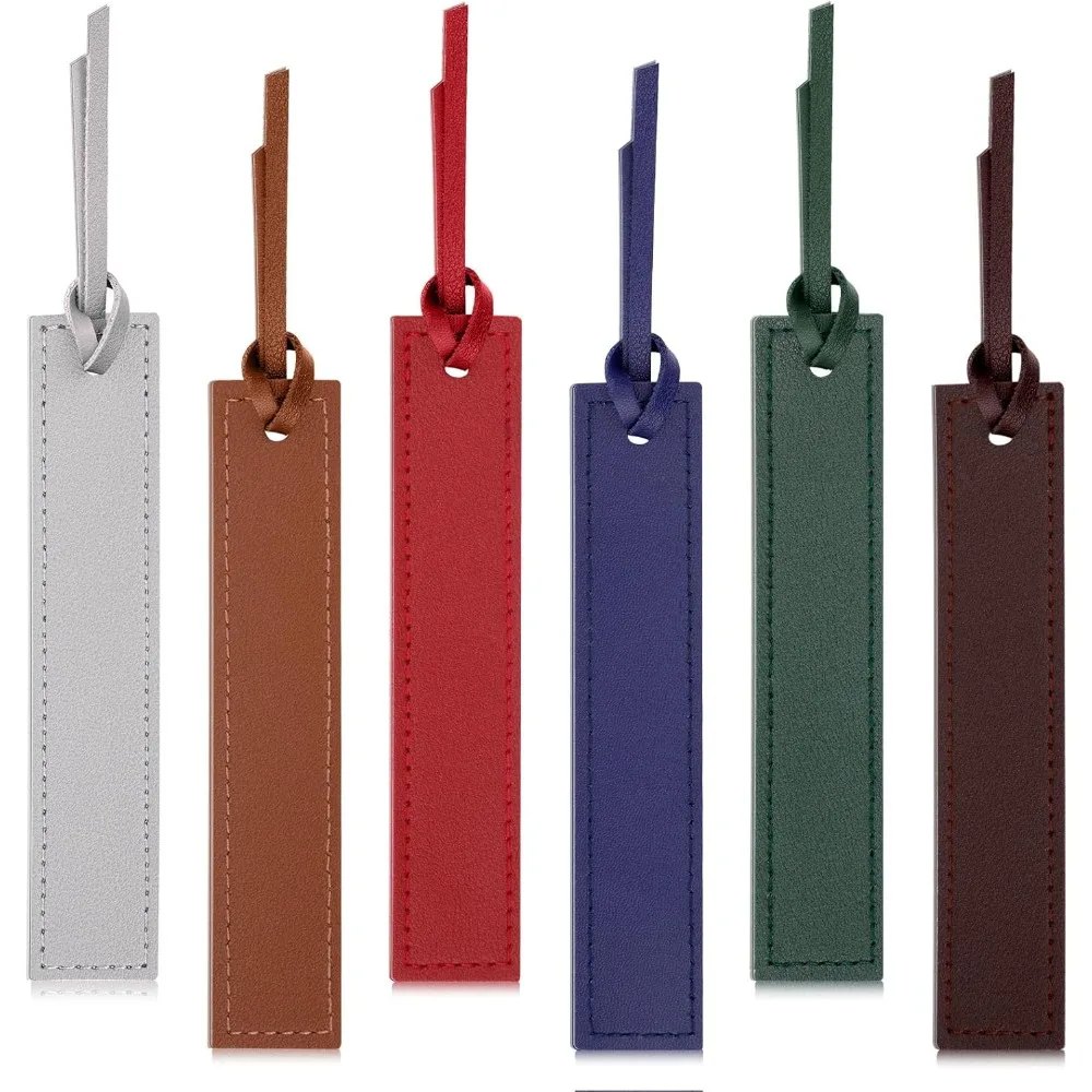 6 PCS Leather Bookmark, Bookmarks with Leather Rope, Page Markers Reading Presents for Women Men, Book Marks for Reading Lovers
6 PCS Leather Bookmark, Bookmarks with Leather Rope, Page Markers Reading Presents for Women Men, Book Marks for Reading Lovers