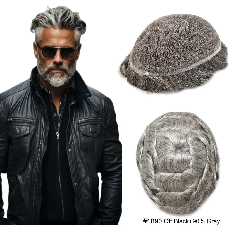 6x8 Inch Full Lace Base Toupee For Men Human Hair With Grey | For Discovery Colors 1B90 #7 New Experiences
6x8 Inch Full Lace Base Toupee For Men Human Hair With Grey | For Discovery Colors 1B90 #7 New Experiences