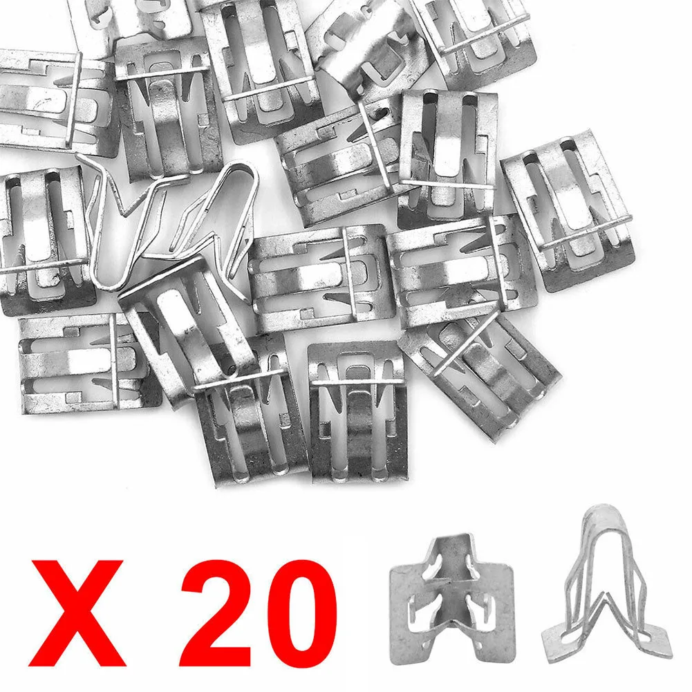 Trim Metal Retainer Clip 20pcs Clip Dashboard Fastener For Auto Car Metal Retainer Silver High Quality Hot Sale
Trim Metal Retainer Clip 20pcs Clip Dashboard Fastener For Auto Car Metal Retainer Silver High Quality Hot Sale