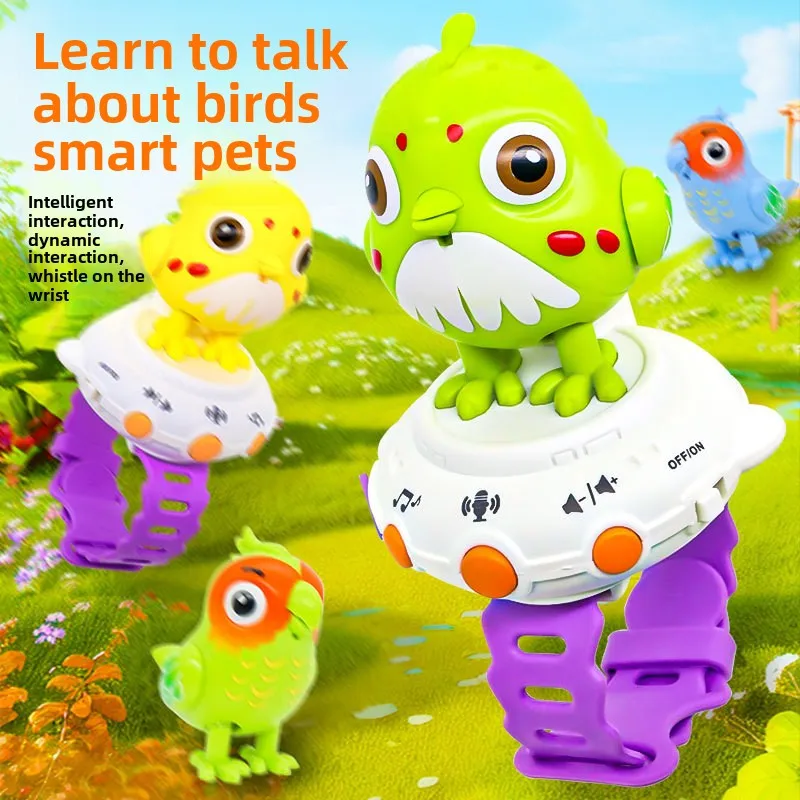 Talking Parrot Intelligently Learns To Talk & Sing Repeater Whistle Children's Early Educational Electric Wearable Watch Toy
Talking Parrot Intelligently Learns To Talk & Sing Repeater Whistle Children's Early Educational Electric Wearable Watch Toy