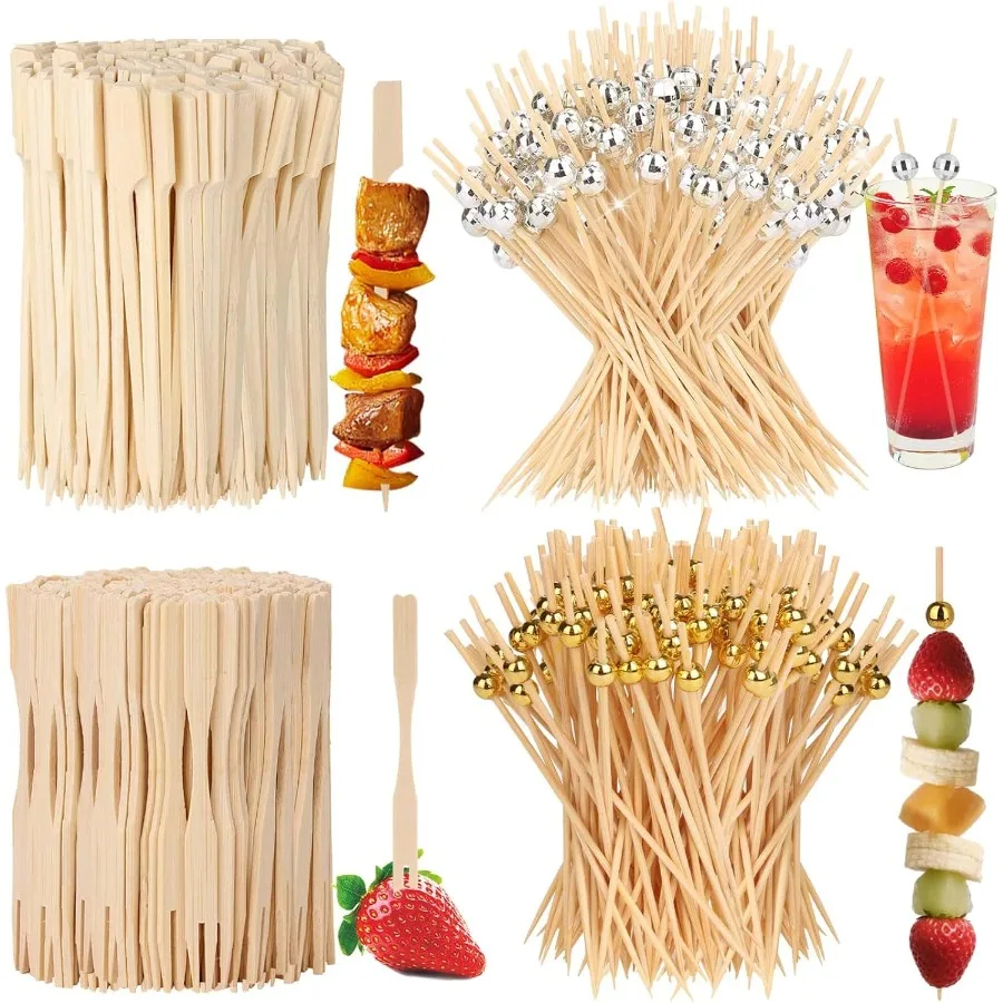 400 шт., наборы для коктейлей, диско-рактивные зубочистки для закусок, 4,7 дюйма, бамбуковые золотые наборы для еды, необычные зубочистки для закусок
400 шт., наборы для коктейлей, диско-рактивные зубочистки для закусок, 4,7 дюйма, бамбуковые золотые наборы для еды, необычные зубочистки для закусок