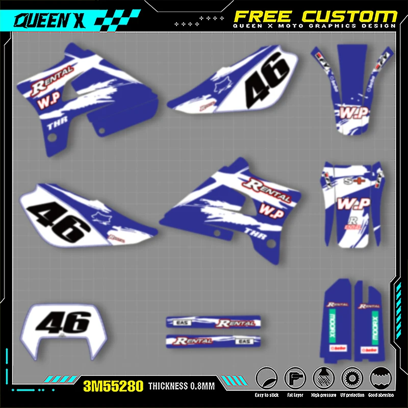 Мотоциклетные графические наклейки QUEEN X MOTO для YAMAHA DT200WR 1993, 1994, 1995-1997, наклейки на мотоцикл 004
Мотоциклетные графические наклейки QUEEN X MOTO для YAMAHA DT200WR 1993, 1994, 1995-1997, наклейки на мотоцикл 004