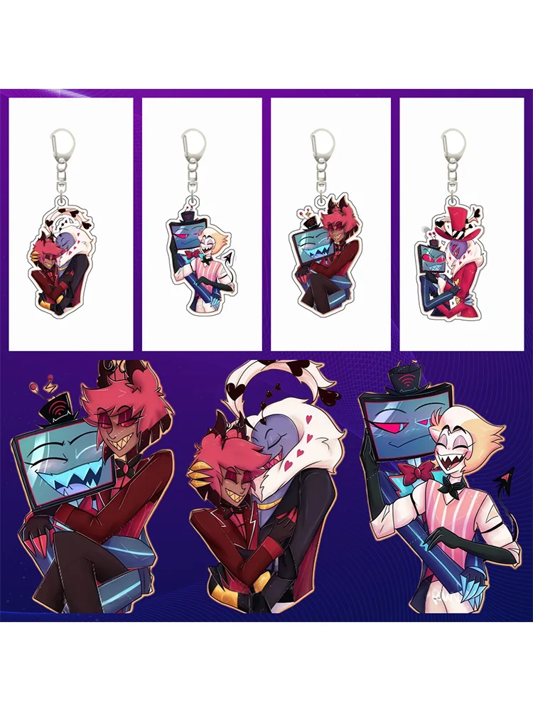 Anime Cartoons Acrylic Keychain for Hazbin Hotel Charlie Morningstar Alastor Q Version Backpack Pendant Peripheral Decoration
Anime Cartoons Acrylic Keychain for Hazbin Hotel Charlie Morningstar Alastor Q Version Backpack Pendant Peripheral Decoration