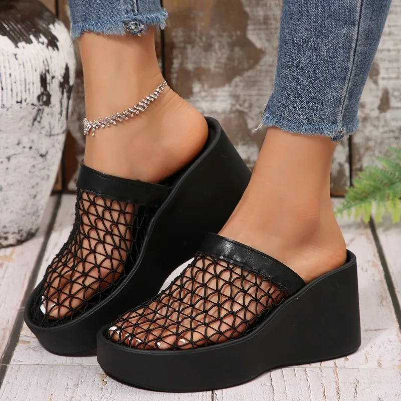 Women's Comfortable Slippers Casual Rome Anti-slip Retro Shoes Women Thick Bottom Mesh Covered Sandals Summer Zapatos De Mujer
Women's Comfortable Slippers Casual Rome Anti-slip Retro Shoes Women Thick Bottom Mesh Covered Sandals Summer Zapatos De Mujer