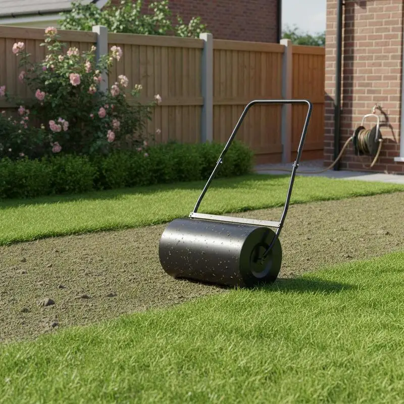 22" Push/Tow Behind Lawn Roller, Heavy Duty Sod Drum Roller Filled with 12 Gal Water/Sand, Grass Flattener for Yard, Patio, Park, Black
22" Push/Tow Behind Lawn Roller, Heavy Duty Sod Drum Roller Filled with 12 Gal Water/Sand, Grass Flattener for Yard, Patio, Park, Black