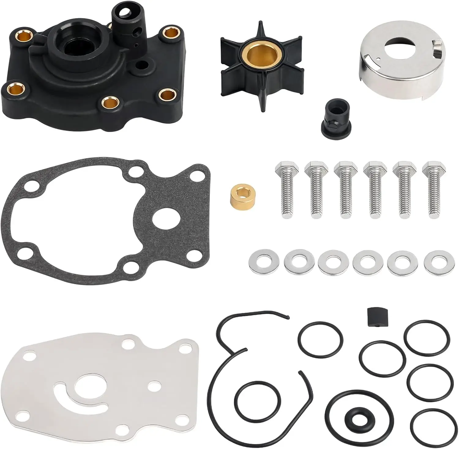 393630 Water Pump Impeller Repair kit for Johnson Evinrude OMC 20 25 30 35 HP Outboard Motors Replaces 393509 391636 Sierra
393630 Water Pump Impeller Repair kit for Johnson Evinrude OMC 20 25 30 35 HP Outboard Motors Replaces 393509 391636 Sierra