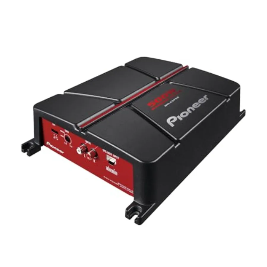 Car amplifier for automotive audio systems, aluminum chassis, black, 500W max output with bridgeable Class AB design, automatic
Car amplifier for automotive audio systems, aluminum chassis, black, 500W max output with bridgeable Class AB design, automatic