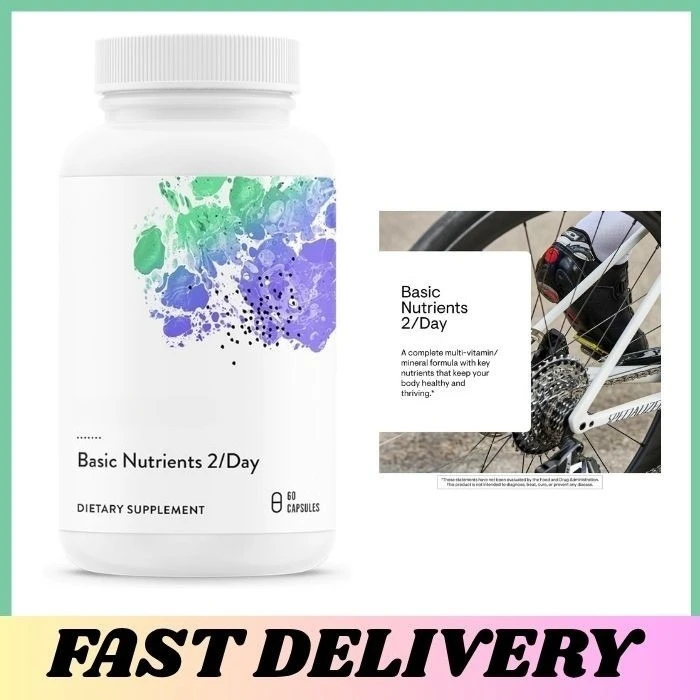Basic Nutrients 2/Day Multivitamin 60 Capsules Gluten Free Daily
Basic Nutrients 2/Day Multivitamin 60 Capsules Gluten Free Daily