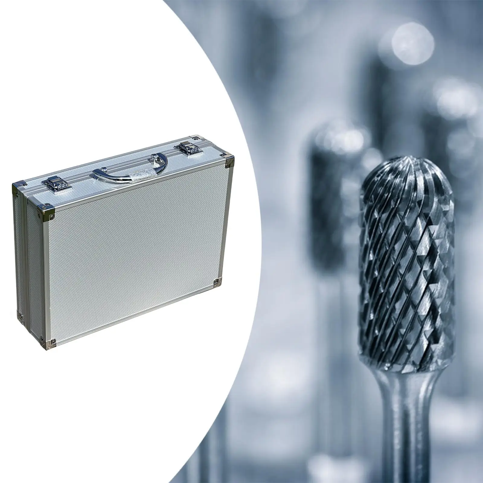 Storage Case Multifunctional Lockable Wear Resistant Silver Accessory for Cameras Electric Device Workplace Outdoor Power Tools
Storage Case Multifunctional Lockable Wear Resistant Silver Accessory for Cameras Electric Device Workplace Outdoor Power Tools
