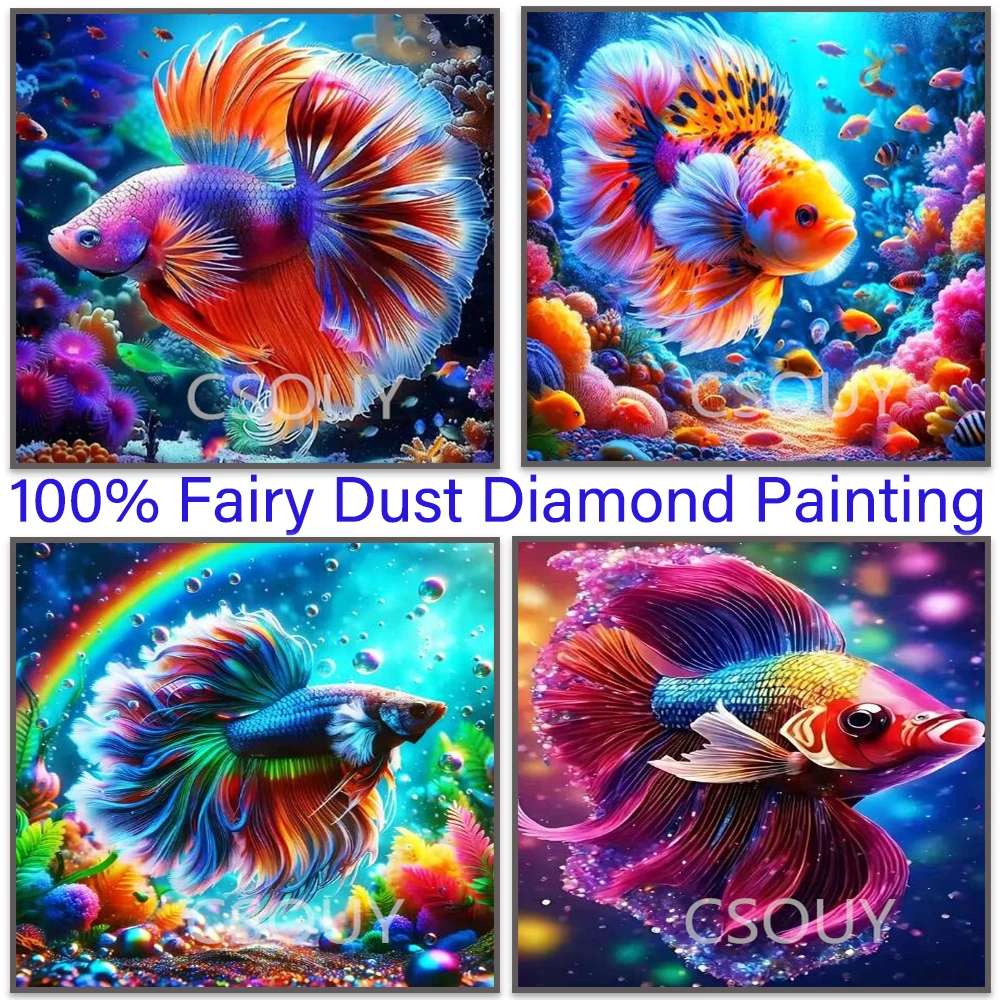 Goldfish Colore 100% Fairy Dust Square Drill Full 5D Diy Diamond Painting Cross Stitch Crystal Embroidery Mosaic Decor Needlewor
Goldfish Colore 100% Fairy Dust Square Drill Full 5D Diy Diamond Painting Cross Stitch Crystal Embroidery Mosaic Decor Needlewor