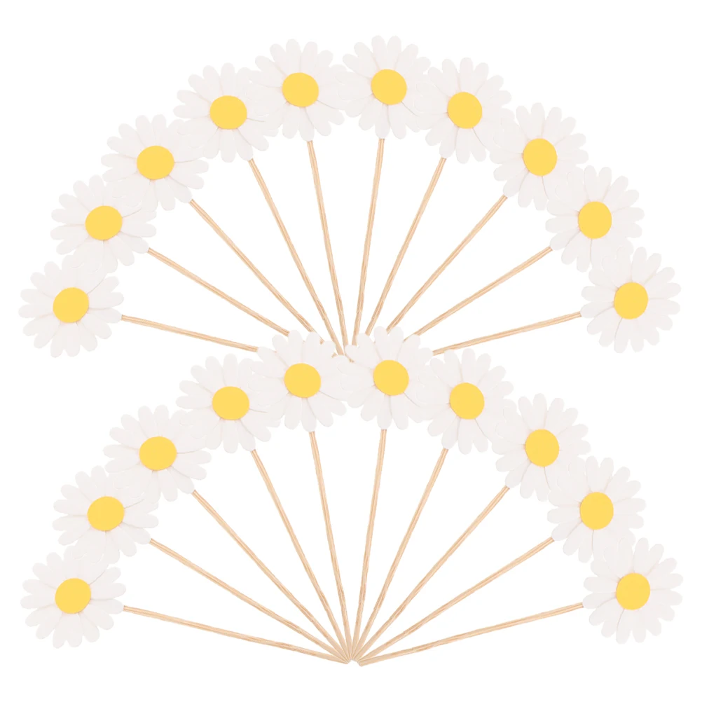 36pcs Cake Decoration Daisy Picks Birthday Party Floral Wedding Baby Shower Spring Celebration Cute Toppers Happy Decorations
36pcs Cake Decoration Daisy Picks Birthday Party Floral Wedding Baby Shower Spring Celebration Cute Toppers Happy Decorations