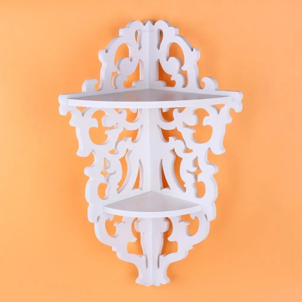 Bathroom Shelf 2 Tier White Carved Corner Storage Stand Wall Mount Shower Organizer Rack Household Practical Tools
Bathroom Shelf 2 Tier White Carved Corner Storage Stand Wall Mount Shower Organizer Rack Household Practical Tools