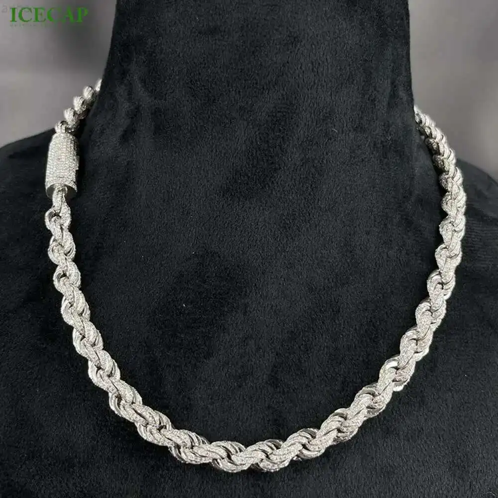 Hip Hop White Gold Plated Luxury Jewelry Sterling 925 Sterling Silver Vvs Moissanite Diamond Necklace Twist Chain
Hip Hop White Gold Plated Luxury Jewelry Sterling 925 Sterling Silver Vvs Moissanite Diamond Necklace Twist Chain