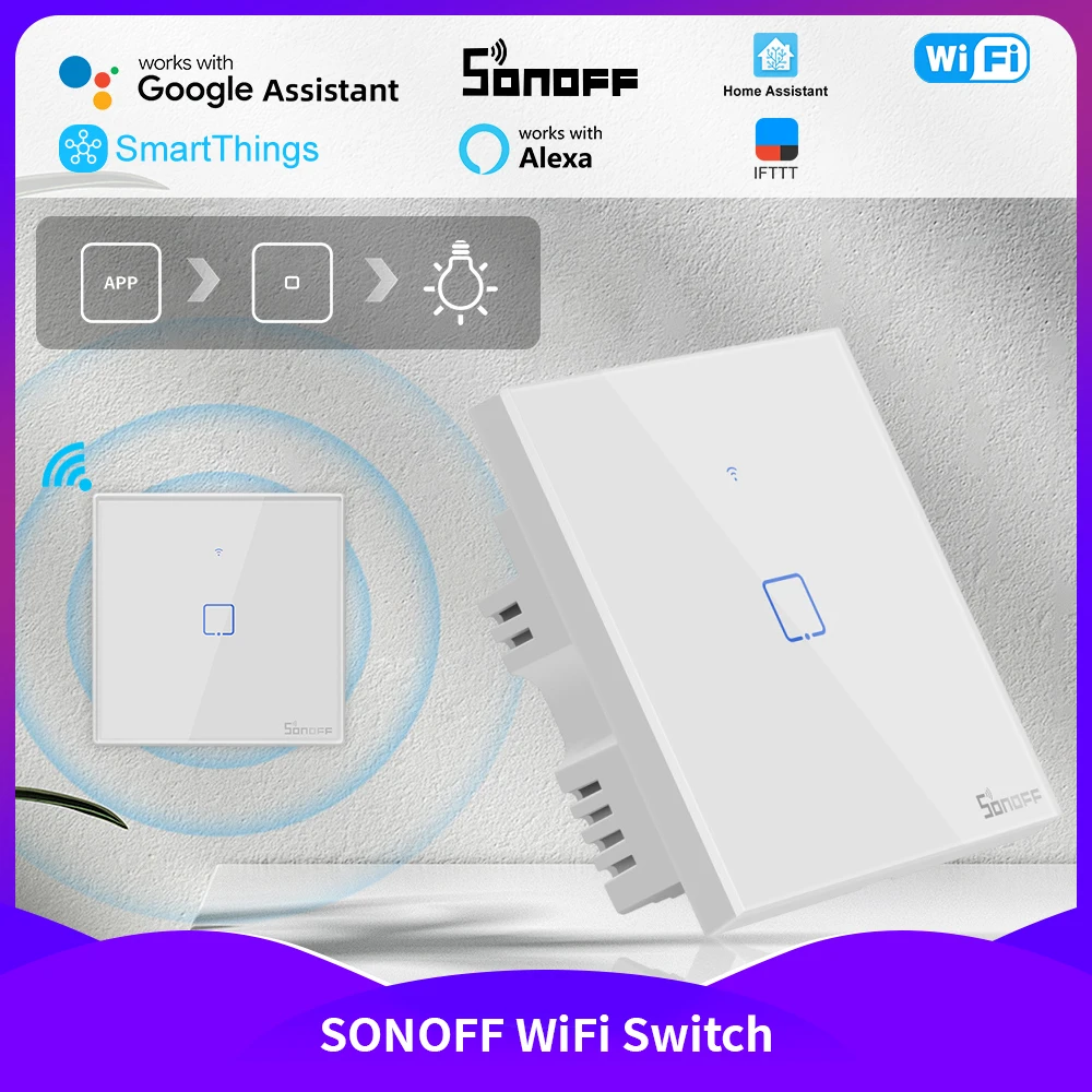 НОВЫЙ Sonoff TX Series T0 Wi-Fi умные переключатели 1/2/3Gang сенсорный настенный переключатель умный дом Alexa Google Alice Ewelink приложение дистанционное управление
НОВЫЙ Sonoff TX Series T0 Wi-Fi умные переключатели 1/2/3Gang сенсорный настенный переключатель умный дом Alexa Google Alice Ewelink приложение дистанционное управление