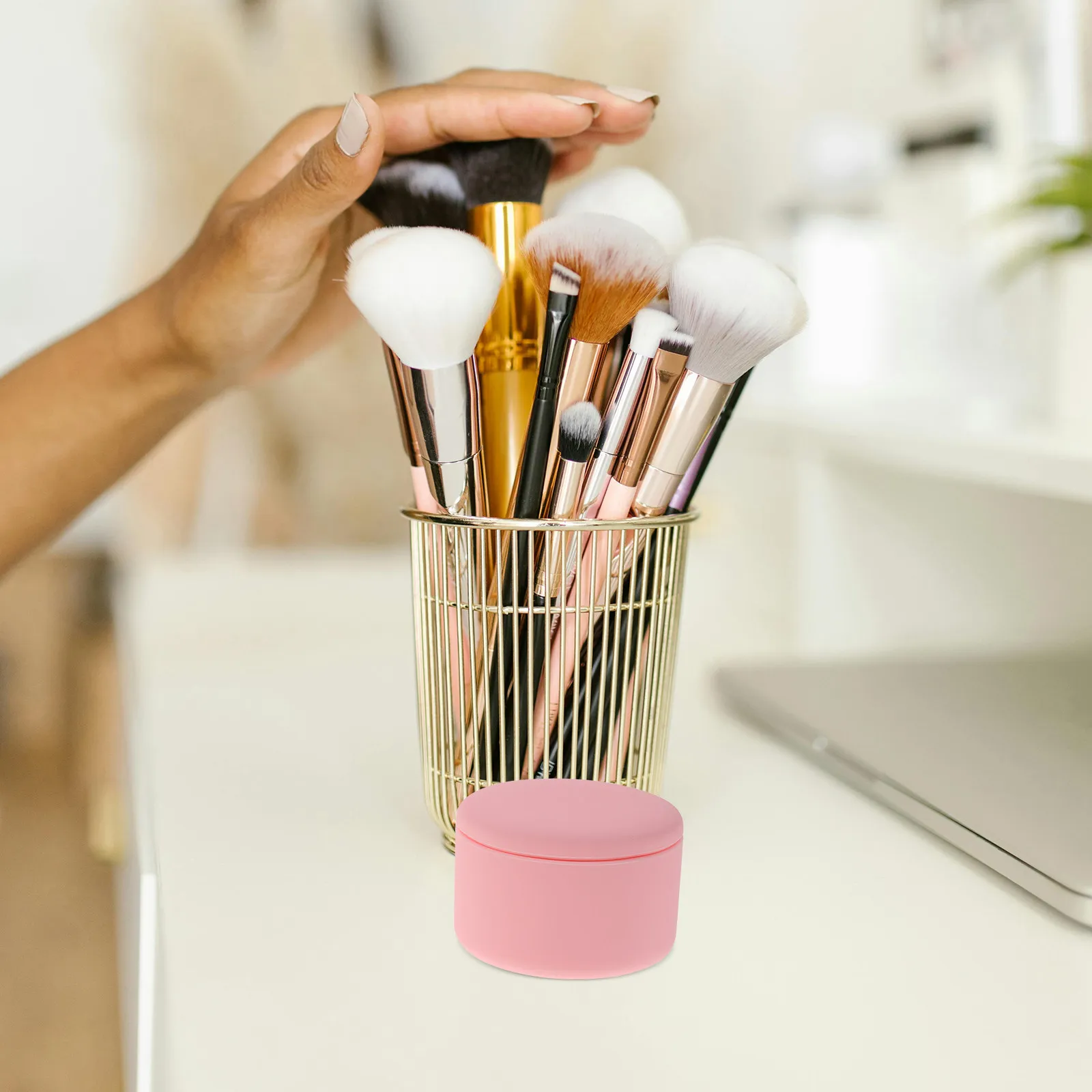 2Pcs 60Ml Silicone Travel Containers Leak Proof Makeup Organizer for Creams Lotions Face Skincare Small Portable Toiletry
2Pcs 60Ml Silicone Travel Containers Leak Proof Makeup Organizer for Creams Lotions Face Skincare Small Portable Toiletry